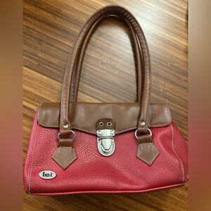 LEI Y2K early 2000’s mall core Red and Brown Women's mini Handbag‎